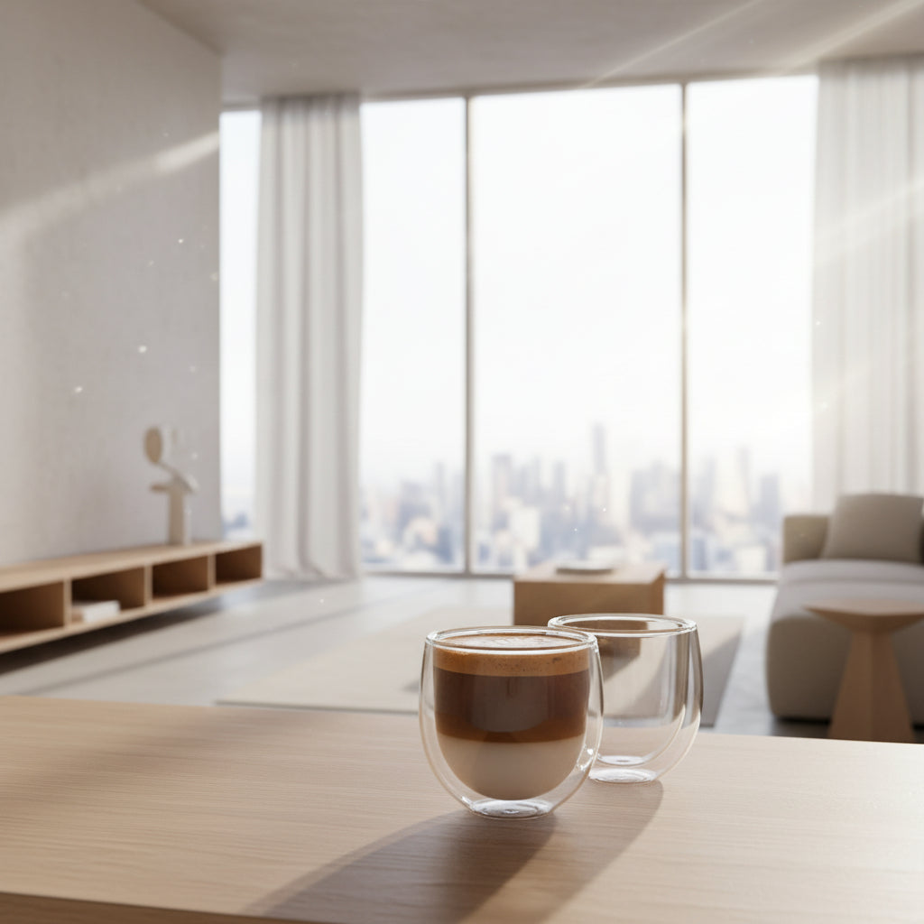 Solei Dawn Cup — 8.4 oz Double Wall Glass Cup